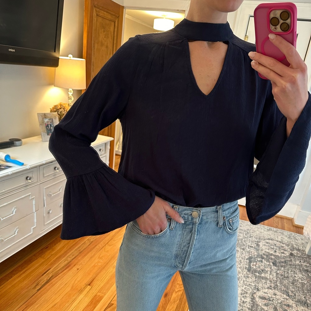 Navy Blue Women's Top